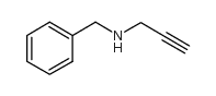 N-苄基丙-2-炔-1-胺结构式