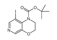 8-碘-2,3-二氢-1H-吡啶并-[3,4-b][1,4]噁嗪-1-羧酸叔丁酯结构式