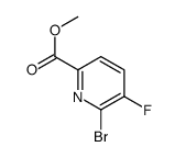 6-溴-5- 氟吡啶-2-羧酸甲酯结构式