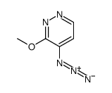 4-azido-3-methoxypyridazine Structure
