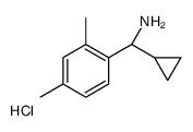 (1S)(2,4-二甲基苯基)环丙基甲胺盐酸盐结构式