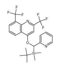 4-[(tert-butyldimethylsilyl)(2-pyridyl)methoxy]-2,8-bis(trifluoromethyl)quinoline Structure