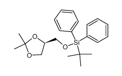 (+)-(4R)-2,2-Dimethyl-4-<<(tert-butyldiphenylsilyl)oxy>methyl>-1,3-dioxolane Structure