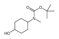 4-(N-Boc-N-methylamino)cyclohexanol structure