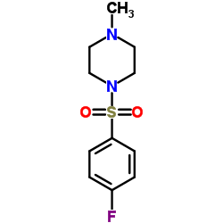 1-((4-氟苯基)磺酰)-4-甲基哌嗪结构式