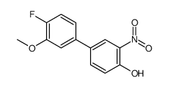4-(4-fluoro-3-methoxyphenyl)-2-nitrophenol结构式