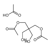 acetic acid,[2-(acetyloxymethyl)-3-hydroxy-2-(hydroxymethyl)propyl] acetate结构式