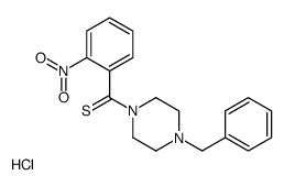 (4-benzylpiperazin-1-yl)-(2-nitrophenyl)methanethione,hydrochloride Structure