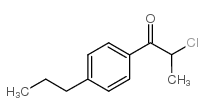2-氯-1-(4-丙基苯基)-(9ci)-1-丙酮结构式