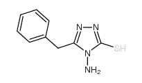 4-氨基-5-苄基-4H-[1,2,4]三唑-3-硫醇结构式