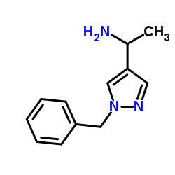 1-(1-Benzyl-1H-pyrazol-4-yl)ethanamine结构式