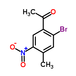 1-(2-Bromo-4-methyl-5-nitrophenyl)ethanone Structure