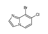 IMidazo[1,2-a]pyridine, 8-bromo-7-chloro- Structure