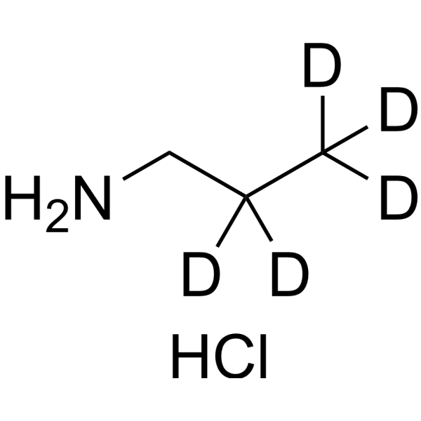 Propan-1-amine-d5 hydrochloride Structure