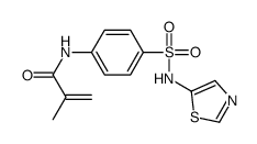 2-methyl-N-[4-(1,3-thiazol-5-ylsulfamoyl)phenyl]prop-2-enamide Structure