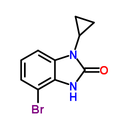 4-溴-1-环丙基-1H-苯并[d]咪唑-2-醇结构式