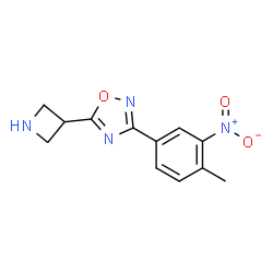 5-(吖丁啶-3-基)-3-(4-甲基-3-硝基苯基)-1,2,4-噁二唑结构式