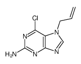2-amino-6-chloro-7-allylpurine Structure