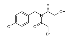 (R)-2-bromo-N-(1-hydroxypropan-2-yl)-N-(4-methoxybenzyl)acetamide结构式