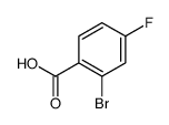 2-Bromo-4-fluorobenzoic acid Structure