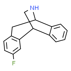 3-fluoro-10,5-(iminomethano)-10,11-dihydro-5H-dibenzo(a,d)cycloheptene Structure