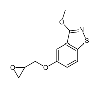 3-methoxy-5-(oxiran-2-ylmethoxy)-1,2-benzothiazole Structure