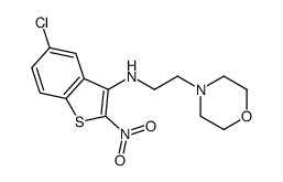 N-(5-Chloro-2-nitrobenzo(b)thien-3-yl)-4-morpholineethanamine结构式
