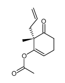 (+)-(S)-3-Acetoxy-2-methyl-2-(prop-2-enyl)cyclohex-3-enone结构式