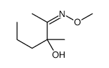 (2Z)-2-methoxyimino-3-methylhexan-3-ol结构式
