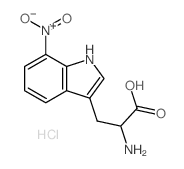 Tryptophan, 7-nitro-,monohydrochloride, DL- (7CI,8CI) Structure