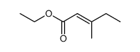 2-Pentenoic acid, 3-Methyl-, ethyl ester结构式