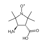 rac trans-3-Amino-1-oxyl-2,2,5,5-tetramethylpyrrolidine-4-carboxylic Acid structure