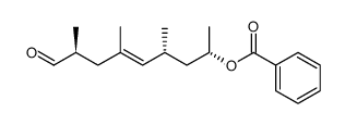 (2S,4E,6S,8S)-8-benzoyloxy-2,4,6-trimethylnon-4-en-1-al Structure