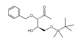 (3S,4R)-3-(benzyloxy)-5-((tert-butyldimethylsilyl)oxy)-4-hydroxypentan-2-one结构式