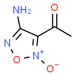 Ethanone, 1-(4-amino-2-oxido-1,2,5-oxadiazol-3-yl)- (9CI) Structure