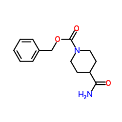 1-苄氧羰基哌啶-4-甲酰胺结构式