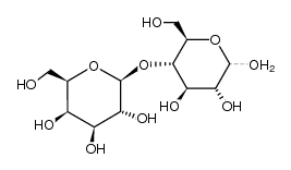 galactosyl-β-(1->4)-glucose Structure
