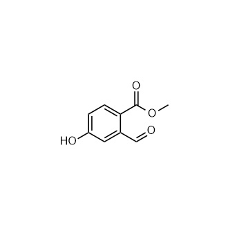 2-甲酰基-4-羟基苯甲酸甲酯结构式