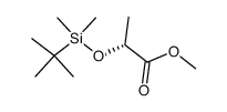 (R)-2-((叔丁基二甲基甲硅烷基)氧基)丙酸甲酯结构式