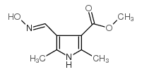 4-(羟基亚氨基甲基)-2,5-二甲基-1H-吡咯-3-羧酸甲酯结构式