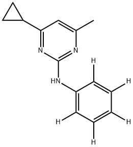 Cyprodinil-d5 Structure