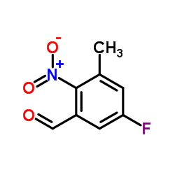 5-Fluoro-3-methyl-2-nitrobenzaldehyde Structure