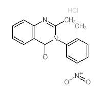 2-methyl-3-(2-methyl-5-nitro-phenyl)quinazolin-4-one结构式