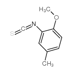 2-甲氧基-5-甲基苯基异硫氰酸酯结构式