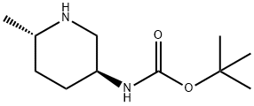 N - [(3S,6S)-6-甲基哌啶-3-基]氨基甲酸叔丁酯结构式