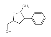 (2-甲基-3-苯基四氢-5-异噁唑)甲醇结构式