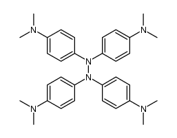 tetrakis-(4-dimethylamino-phenyl)-hydrazine Structure
