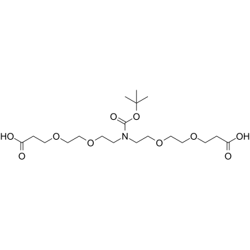 Acid-apeg4-acid n-boc Structure
