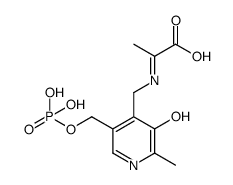 2-(((3-hydroxy-2-methyl-5-((phosphonooxy)methyl)pyridin-4-yl)methyl)imino)propanoic acid结构式