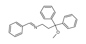 N-(3,3-diphenyl-3-methoxy-propyl) benzaldimine Structure